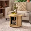 HOMCOM salontafel voor de woonkamer, met verborgen Productafbeelding-voorbeeld 2