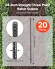 A close-up view of rebar stakes with text overlays and diagrams. Podgląd zdjęcia produktu