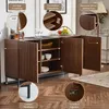 Flieks Sideboard Kommode mit 3 Türen, Anrichte 150x40x80 Produktbild-Vorschau 8
