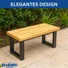 DanDiBo 2x telaio per panca in metallo nero 43 x 40 cm Anteprima dell’immagine prodotto 10