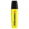 A yellow highlighter with a black cap against a white background. Anteprima dell’immagine prodotto