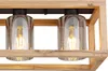 Globo Lighting Deckenleuchte Metall schwarz matt, MDF Produktbild-Vorschau 3