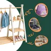 Relaxdays, věšák na oblečení pro děti, borovicové dřevo, Náhled obrázku produktu 5
