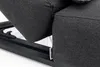 A close-up shot of a dark gray lounge chair with a black metal frame. Produktbild-Vorschau