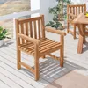 Outdoor patio setting with teak furniture. Produktbild-Vorschau