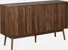 sweeek - Skandinavisches Sideboard mit Holzdekor - Dunkles Produktbild-Vorschau 3