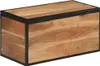 vidaXL Truhla 60x30x30 cm z masivního dřeva akácie a železa Náhled obrázku produktu 4