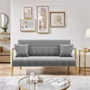 Yaheetech Polstersofa mit Armlehnen & Beine aus Metall Produktbild-Vorschau 2
