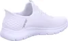 A side view of a white SKECHERS slip-on shoe. Náhled obrázku produktu