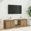 vidaXL Armoire TV avec lampes LED Chêne Artisan 120x30x36 Voir les images du produit 3