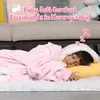 Kuscheliger Hoodie rosa mit Einhörnern aus dickem Flanell – Produktbild-Vorschau 3