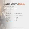 Vito Lighting LED Globelamp G80 E27 Mat - 3W 120lm 2700K - Productafbeelding-voorbeeld 3