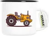 Huuraa Emaille Tasse Traktor Trecker 300ml Vintage Produktbild-Vorschau 1