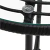 3-tlg. Garten-Essgruppe Schwarz Poly Rattan Produktbild-Vorschau 9
