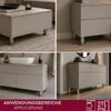 HOOZ® Möbelfüße Edelstahl 120 mm 4er Set [BREITER Produktbild-Vorschau 2