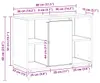 vidaXL Badezimmerschrank Schwarz 80 x 33 x 60 cm Produktbild-Vorschau 8