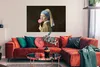 MuchoWow® Poster Mädchen mit Perlenohrring - Johannes Produktbild-Vorschau 2
