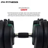 PH Fitness nastaviteľná sada činiek 24KG tmavo zelená - 2 Náhľad obrázku produktu 4
