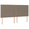 Boxspringbett mit Matratze & LED Taupe 200x200 cm Stoff Produktbild-Vorschau 7