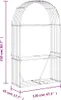 vidaXL Přístřešek na palivové dřevo stříbrný 120x45x210 cm Náhled obrázku produktu 8