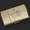 Retro kovové pouzdro na cigarety, odolné proti kouři a Náhled obrázku produktu 5