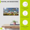 ARTland Poster Wildblumenwiese blauer Himmel Größe: 150x75 Produktbild-Vorschau 2