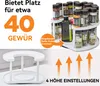 Gewürzregale, 2 Etagen Küchenregal, Drehteller, Drehbares Produktbild-Vorschau 2