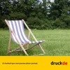 Chaise longue - rayures larges - lilas - pliable - en bois Voir les images du produit 4
