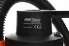 A close-up of a label on a black product, likely a car vacuum cleaner. Náhled obrázku produktu
