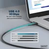 Digitus Kabel silikonowy USB, USB 40 Gb/s, 1 m, czarny, 1 Podgląd zdjęcia produktu 11