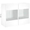 vidaXL TV-Wandschrank mit LED-Leuchten Weiß 78,5x30x60,5 cm Produktbild-Vorschau 2