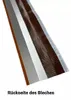 Brustblech rot RAL 8004 mit 13 cm langer Schürze 1 m Produktbild-Vorschau 2
