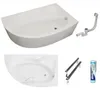 ECOLAM Badewanne Eckbadewanne Eckwanne Rechteck Wanne Acryl Produktbild-Vorschau 4