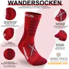 Alpen Bears Wandersocken Merino Wolle - 2er-Set - Rot - Produktbild-Vorschau 3