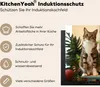 KitchenYeah© Herdabdeckplatte Drei Katzen auf kleinem Tisch Produktbild-Vorschau 6