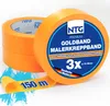 3 X NTG Goldband 50 Meter 30 mm breit Malerkrepp Kreppband Produktbild-Vorschau 1