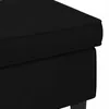 Pouf vidaXL nero 55 x 35 x 41 cm in velluto Anteprima dell’immagine prodotto 5