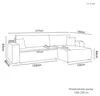 MargaretHadas24 Ecksofa L Form Sofia 277 x 143 cm mit Produktbild-Vorschau 6
