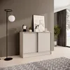 Kommode 100 cm Kaschmir mit 2 Schiebetüren 
Maße:
•	Breite: 101 cm
•	Höhe: 85 cm
•	Tiefe: 43,5 cm
 Náhled obrázku produktu
