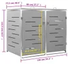 vidaXL Mülltonnenbox für 2 Tonnen 138x77,5x115,5 cm Produktbild-Vorschau 8