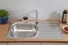 Edelstahl Einbauspüle Spülbecken Küchenspüle Spüle 86 x 50 Produktbild-Vorschau 2