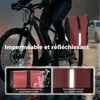 Wiltec Sacoche étanche pour porte-bagages rouge – capacité Voir les images du produit 7