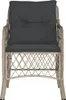 vidaXL Gartenstühle mit Kissen 2 Stk. Hellgrau Poly Rattan Produktbild-Vorschau 5