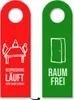 Besprechung läuft - Bitte nicht stören Türhänger Warnschild Produktbild-Vorschau 1