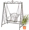 DanDiBo Hollywoodschaukel Metall Antik Gartenschaukel Produktbild-Vorschau 4