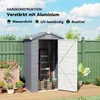 Outsunny Gerätehaus 1,1m², Geräteschuppen mit Satteldach, Produktbild-Vorschau 4