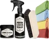 Sparset Lederreiniger + Lederbalsam + 4 Mikrofasertücher + Produktbild-Vorschau 1