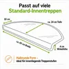 Stufenmatten Shaggy Venus Halbrund Creme 15 Stück Produktbild-Vorschau 4