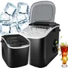 A collage of two ice makers, one open and filled with ice, and a glass of iced tea with mint leaves. Náhled obrázku produktu