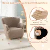 A child's armchair in a nursery setting, with close-ups of its features. Produktbild-Vorschau
